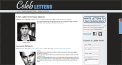 Desktop Screenshot of celebletters.com