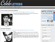 Tablet Screenshot of celebletters.com